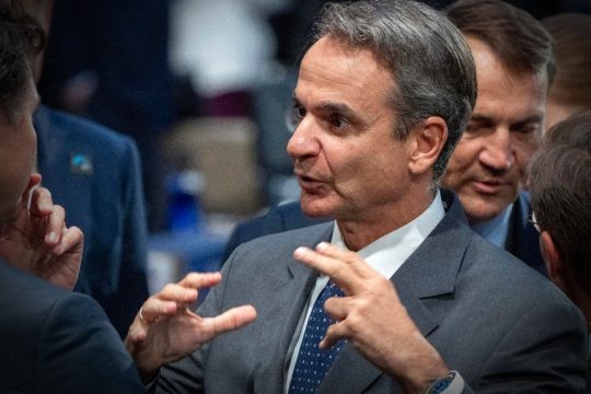 Ο Κυριάκος Μητσοτάκης στη Σύνοδο του ΝΑΤΟ